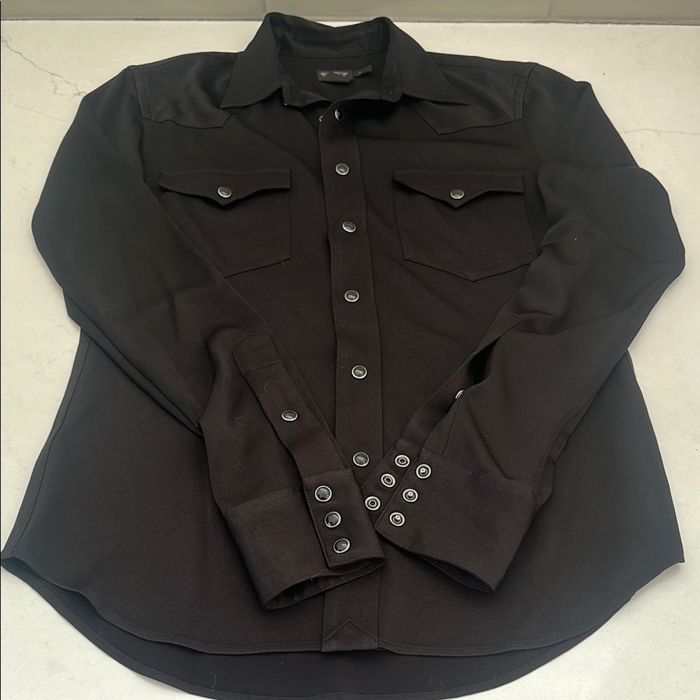 Black Button-Up Shirt